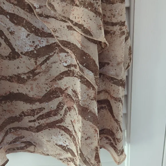 Mystree Brown and Cream Tank Top - Picture 4 of 5